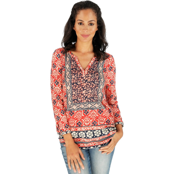 Lucky Brand Tops - LUCKY BRAND Block Floral top.  NWT.  XL